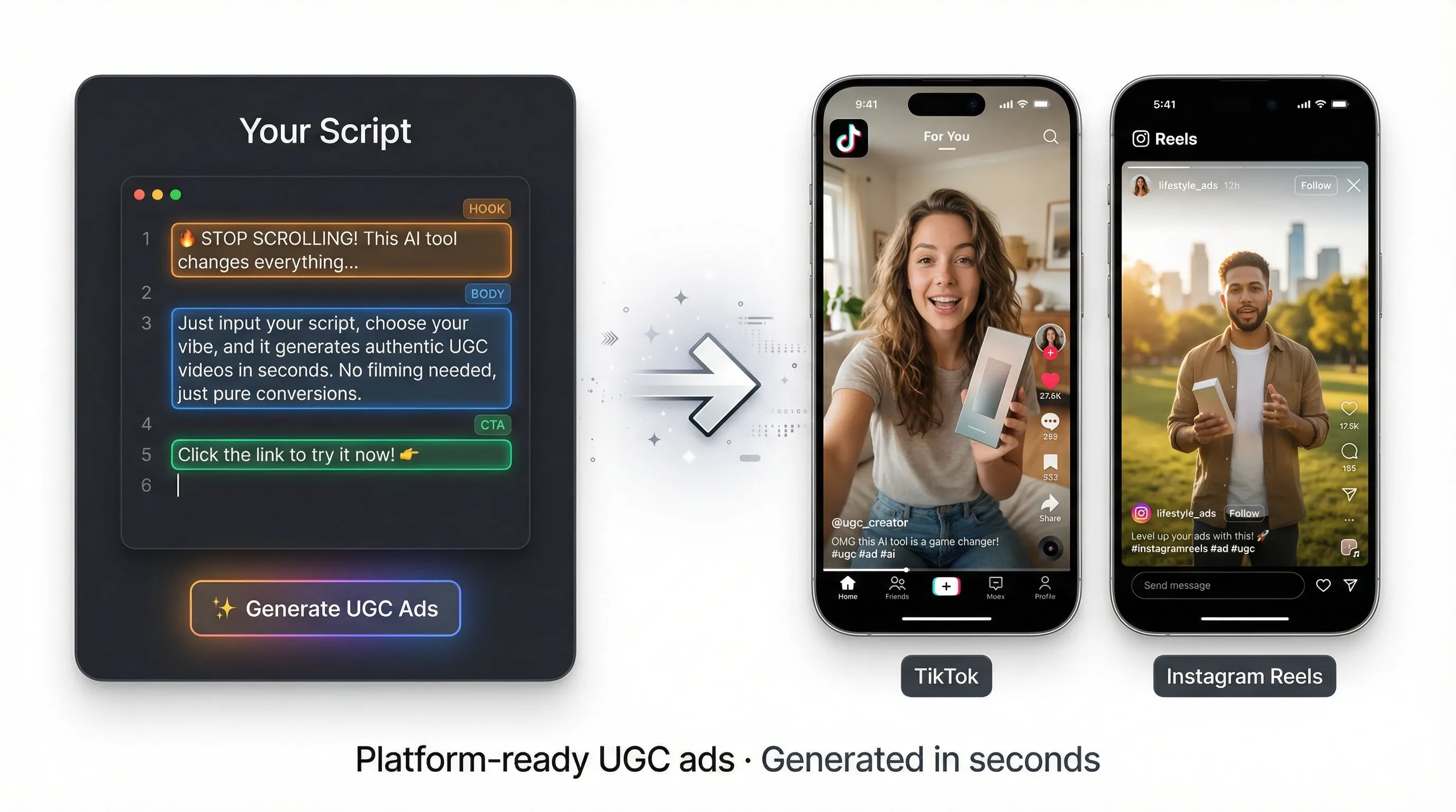 Script to UGC Ads Maker