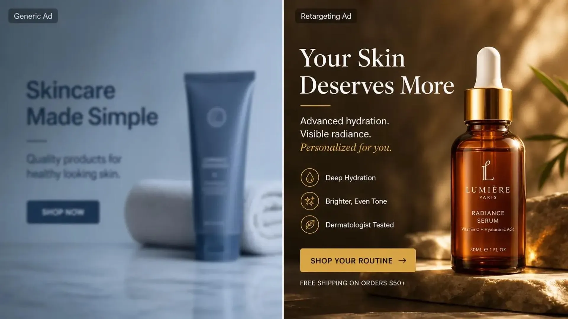 Haz que los anuncios de retargeting sean más específicos.