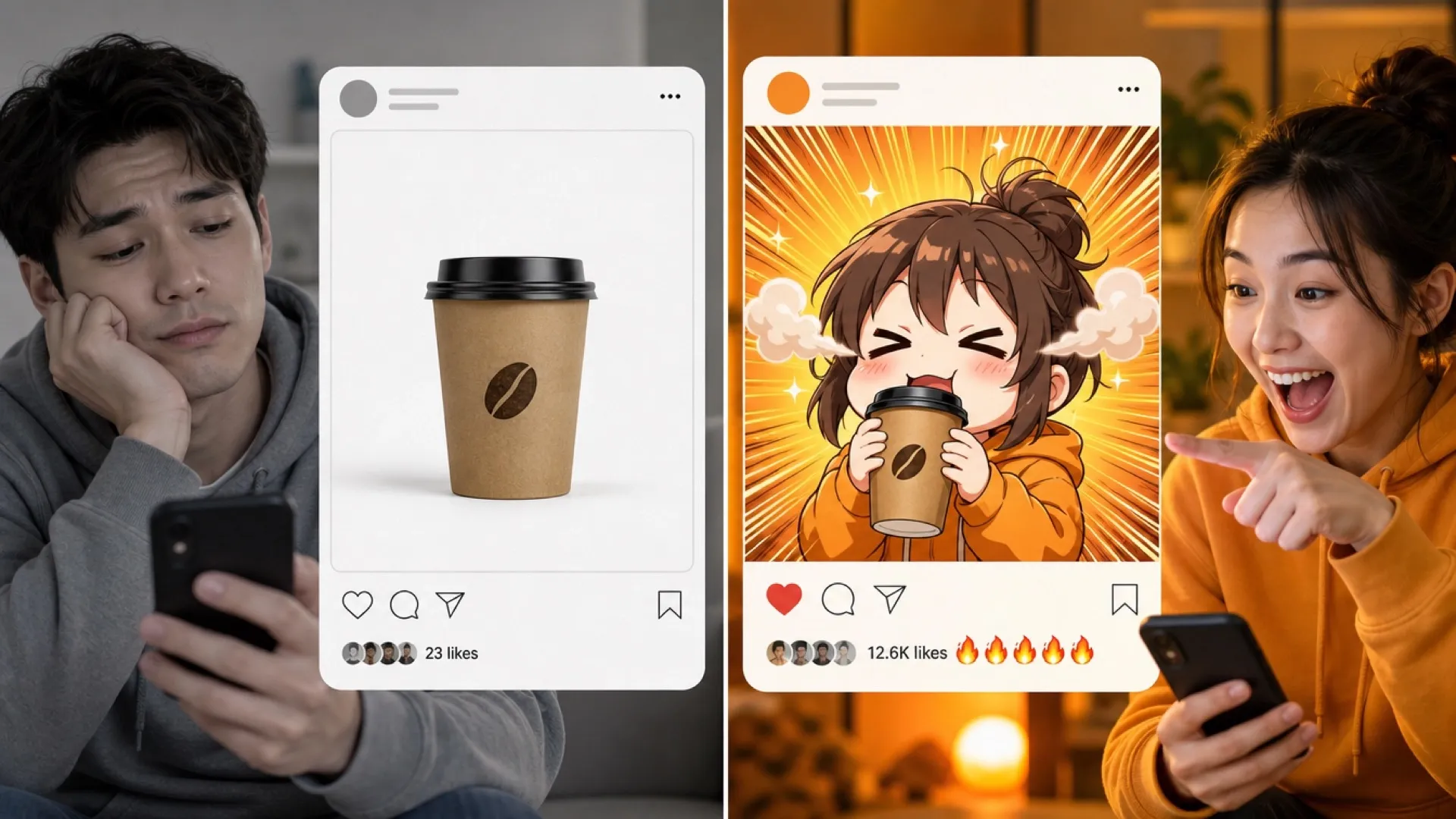 Tilføj anime-humor til brandindhold