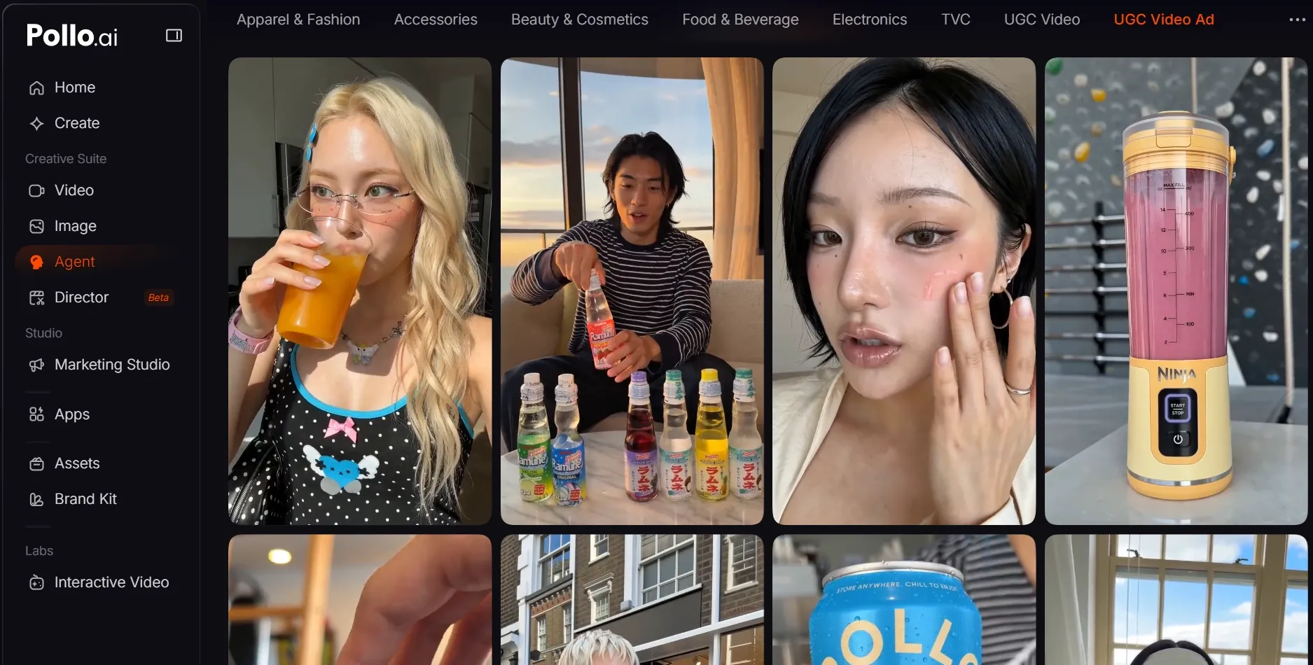 A collage of people enjoying drinks and showcasing various products.