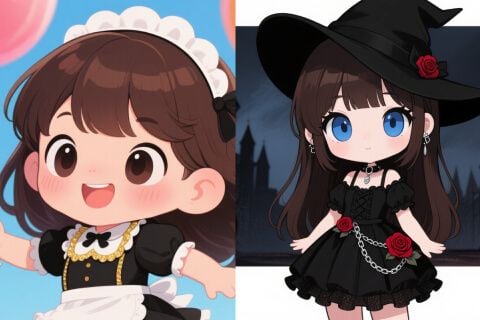 Büyüleyici AI Chibi Resimleri