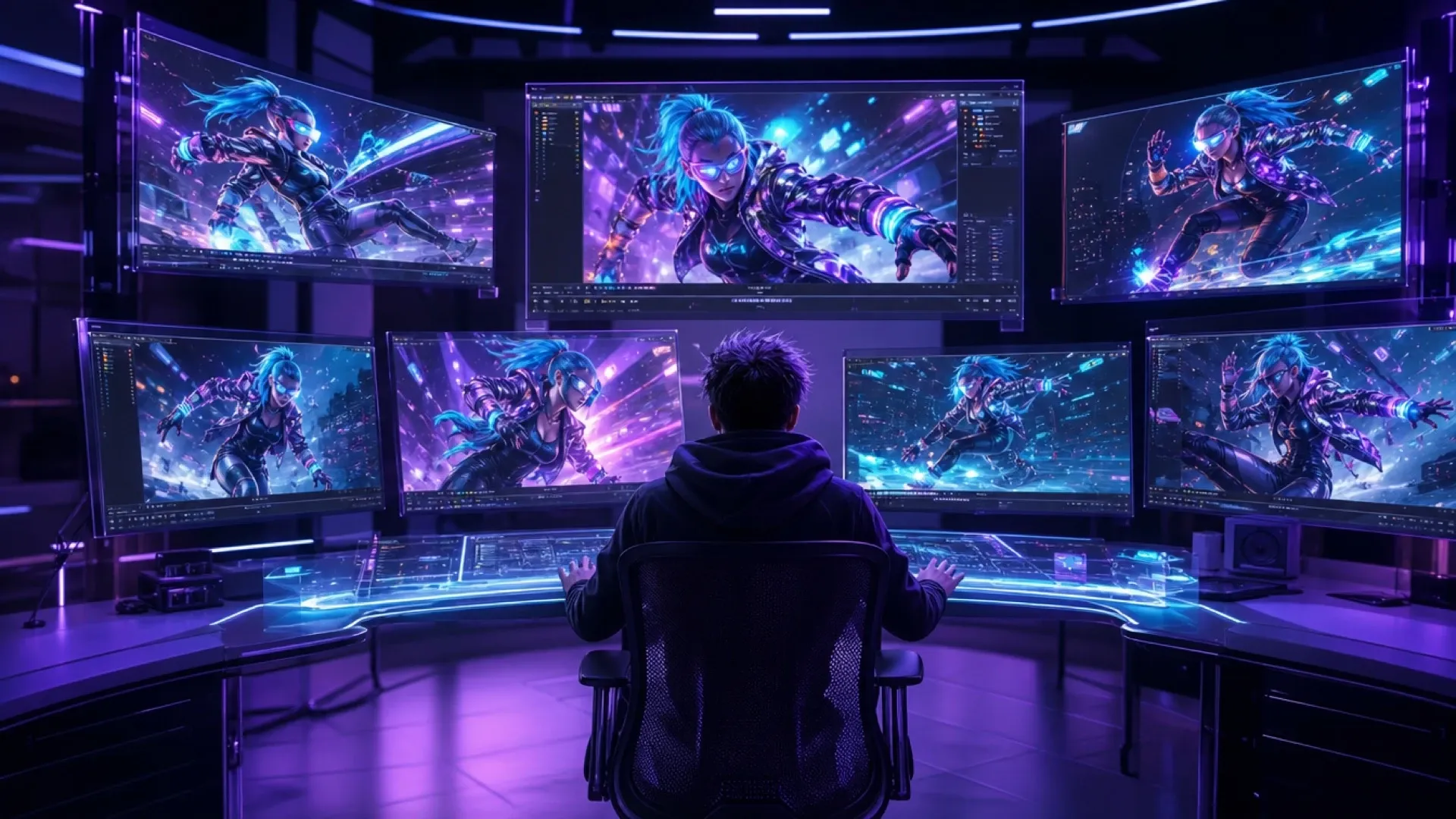 Hold dine cyberpunk-animekarakterer ensartede.