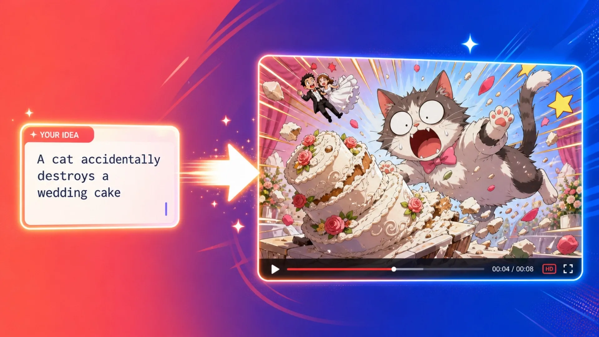 AI sjov anime video skaber