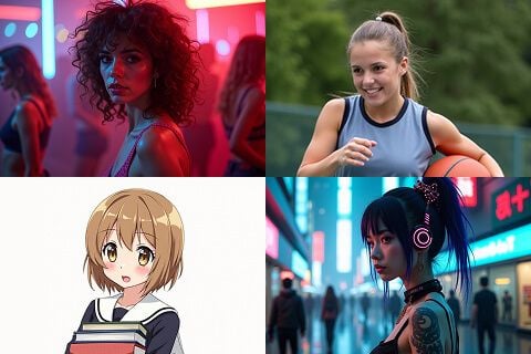 Generate AI Girls in Any Style