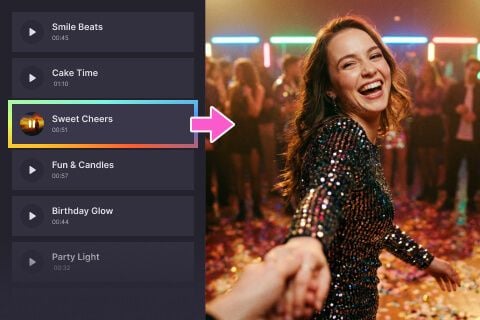 Video Invitations with Background Music