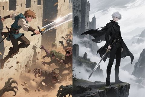 Expressive Manga Character Art