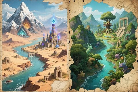 LoRA-Driven Fantasy Map Models