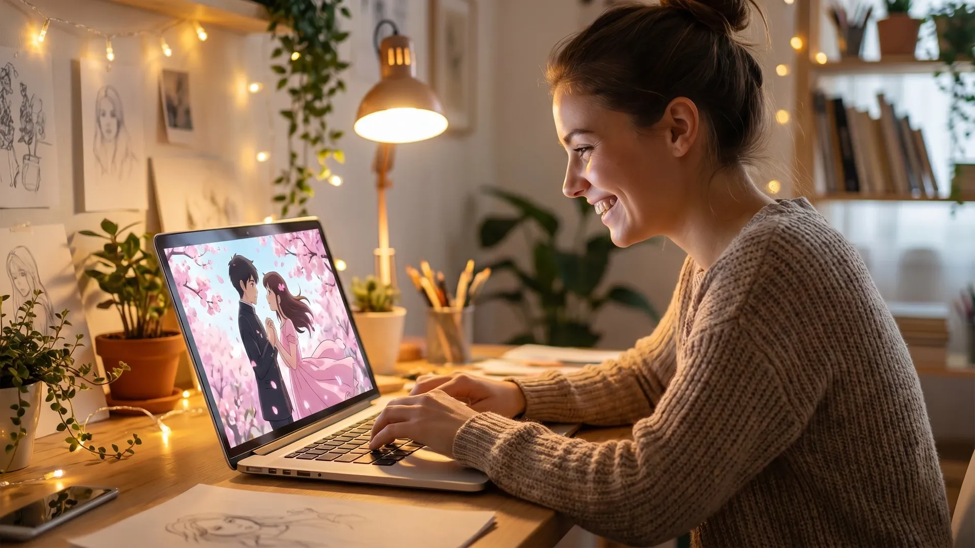 Tilpas anime-par med historiedetaljer