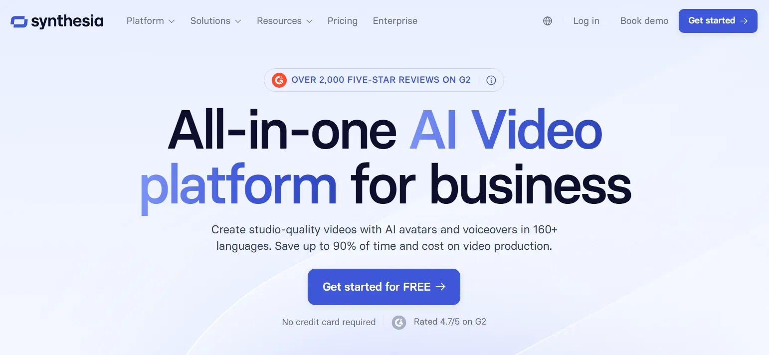 Piattaforma video all-in-one basata sull'intelligenza artificiale per la creazione di video di qualità professionale.