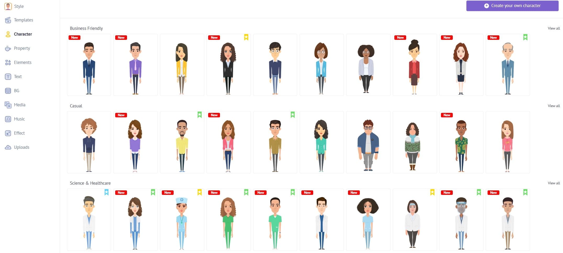 Conjunto de personas ilustradas de diversos orígenes y en diferentes poses.
