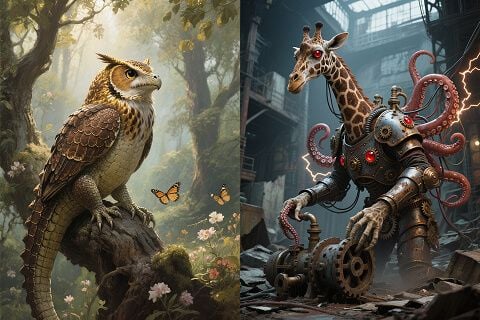 Random AI Animal Hybrid Generator