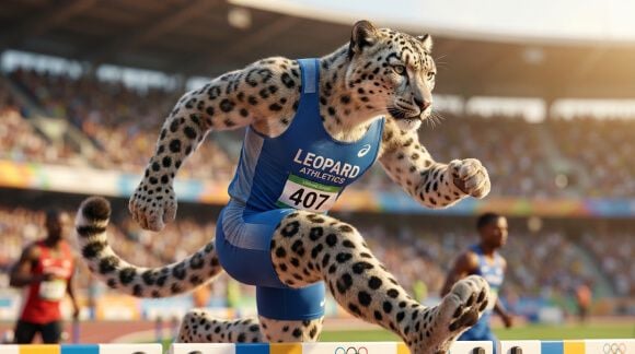 A Graça Atlética Encontra a Animação Adorável
