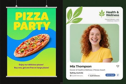 Diverse LoRA Banner Templates