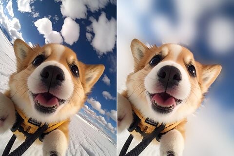 Intelligent AI Background Blur