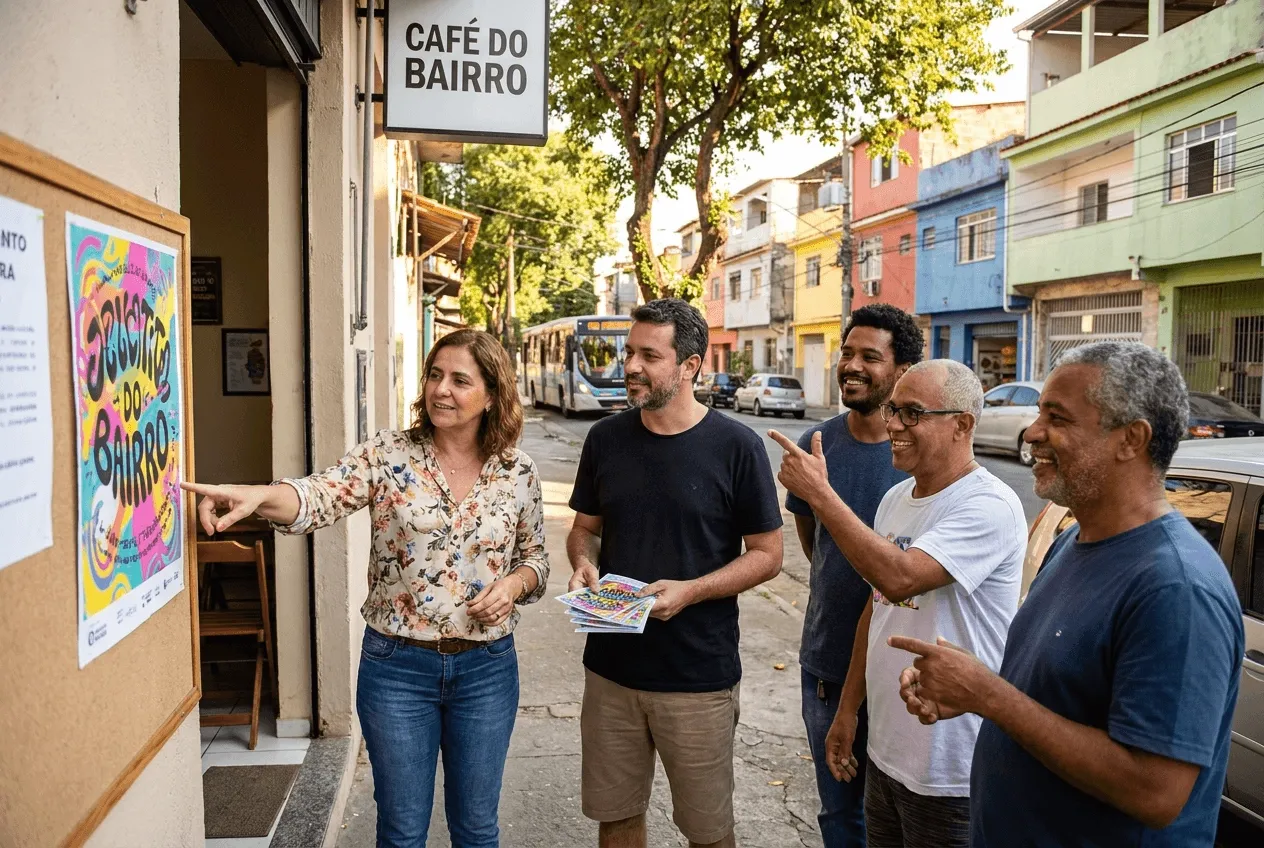 Transforme informações em vontade de participar