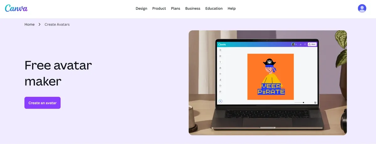 Captura de pantalla de Canva