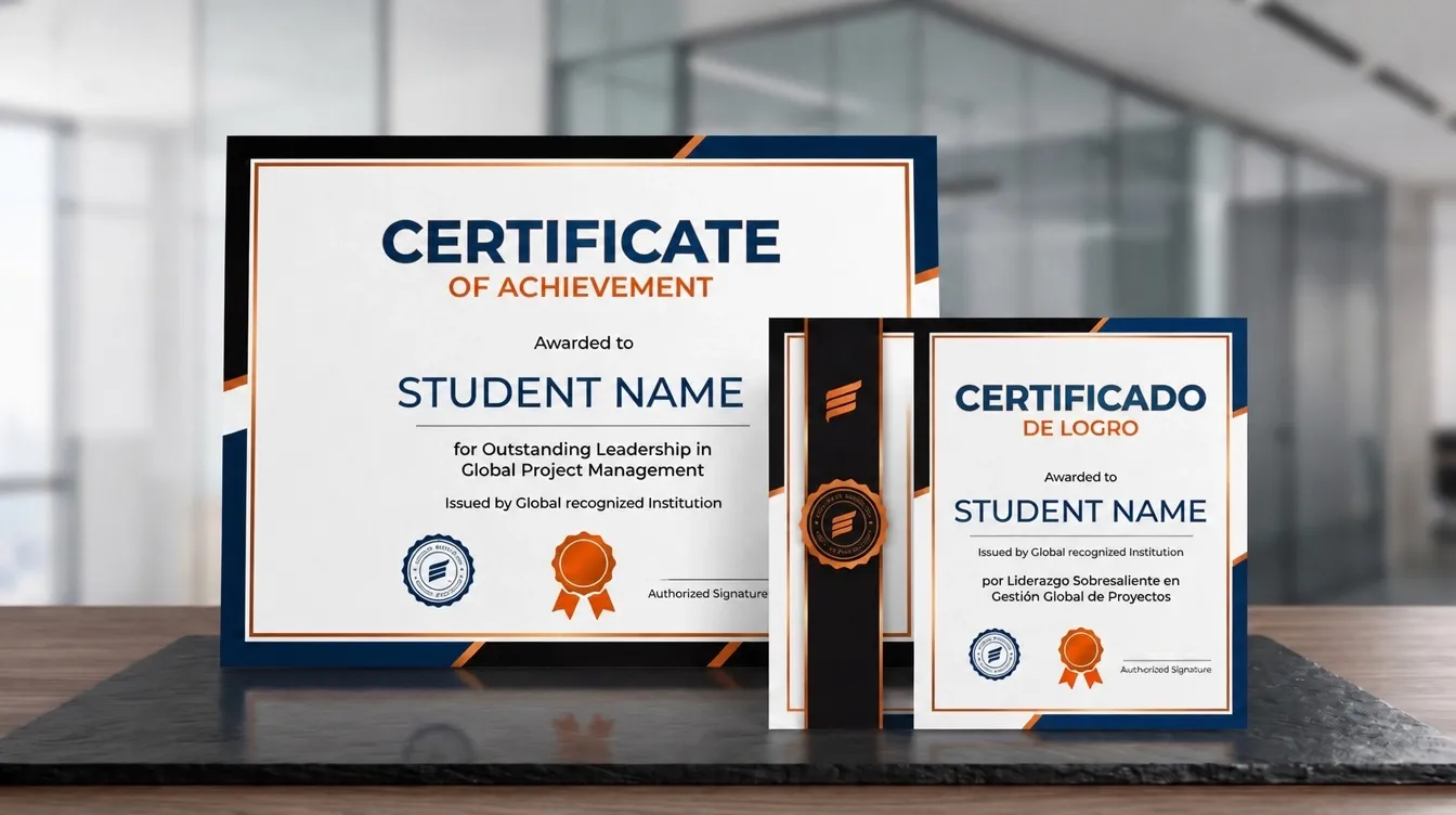 Crea certificati in diverse lingue e formati