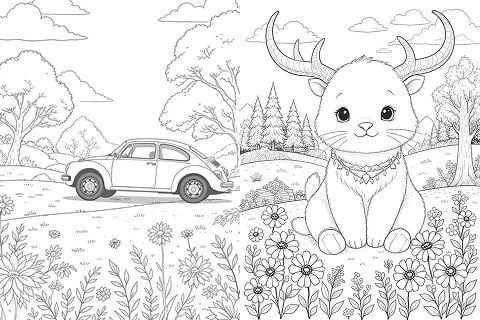 AI Coloring Page Generator with Crisp Outputs