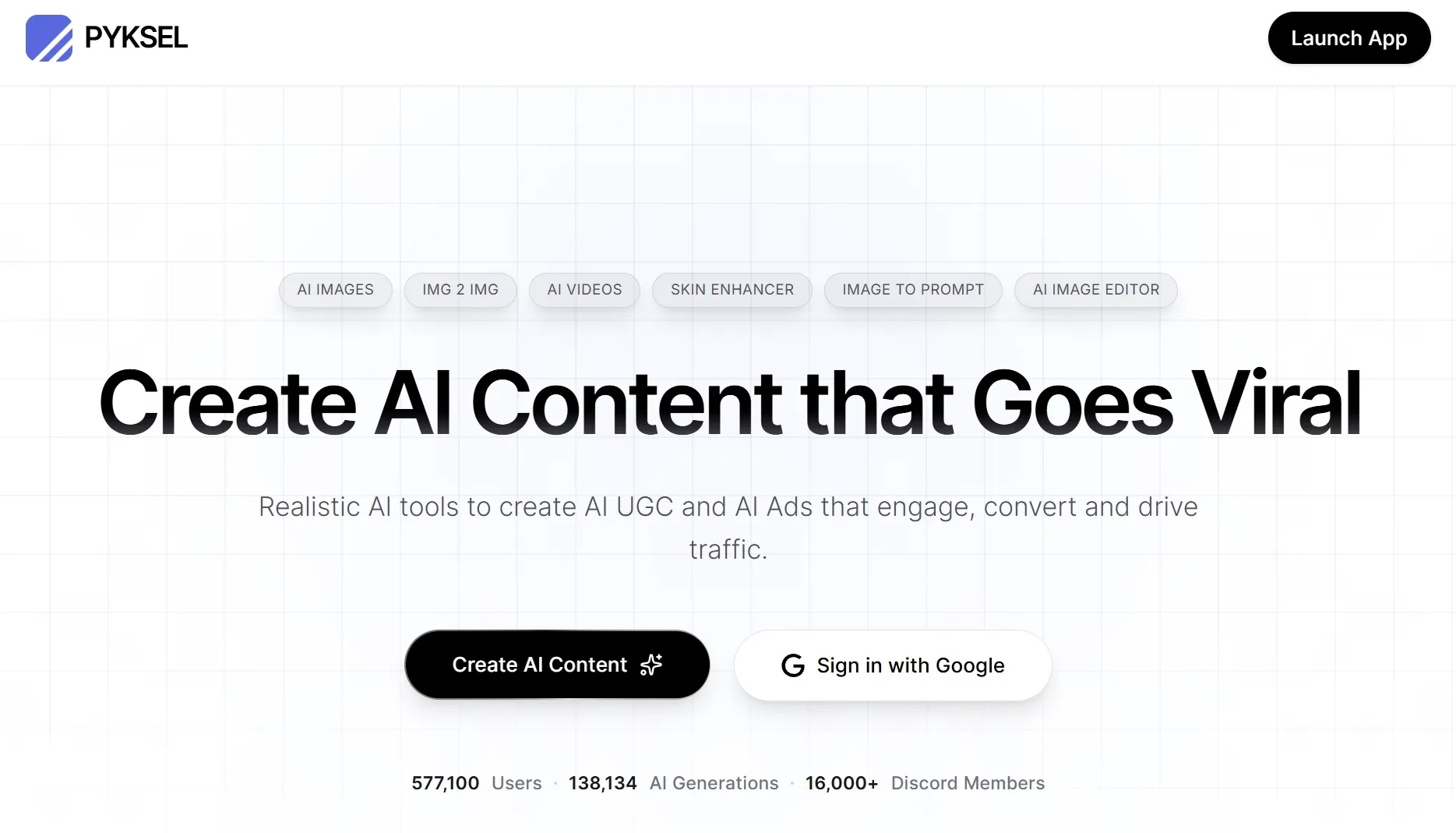 Tekst die AI-tools promoot voor het maken van boeiende content en advertenties.