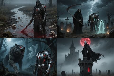Gothic Character Illustrations