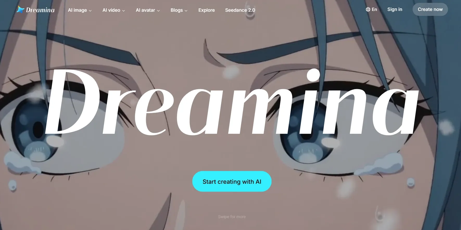 Dreamina AI interface
