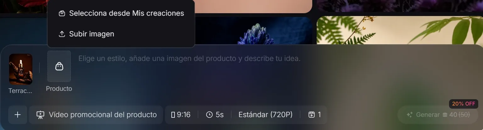 Empieza con una foto donde el producto se vea completo