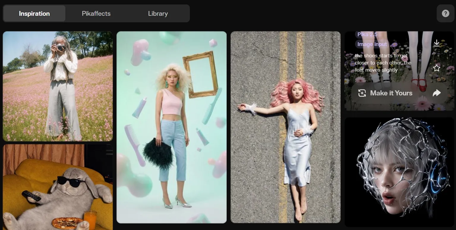 Eine Collage mit verschiedenen Mode- und Kunstbildern.