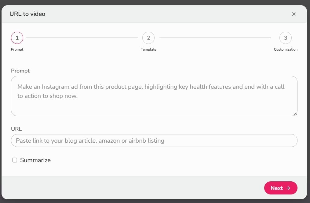 Interfaz de entrada de texto, interfaz de usuario de herramienta de IA, diseño web limpio