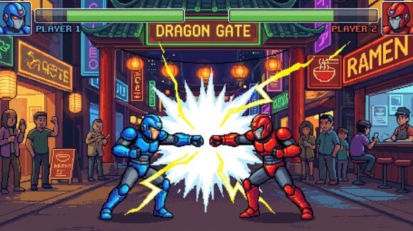 Pembuat Video Karakter Game Pertarungan AI