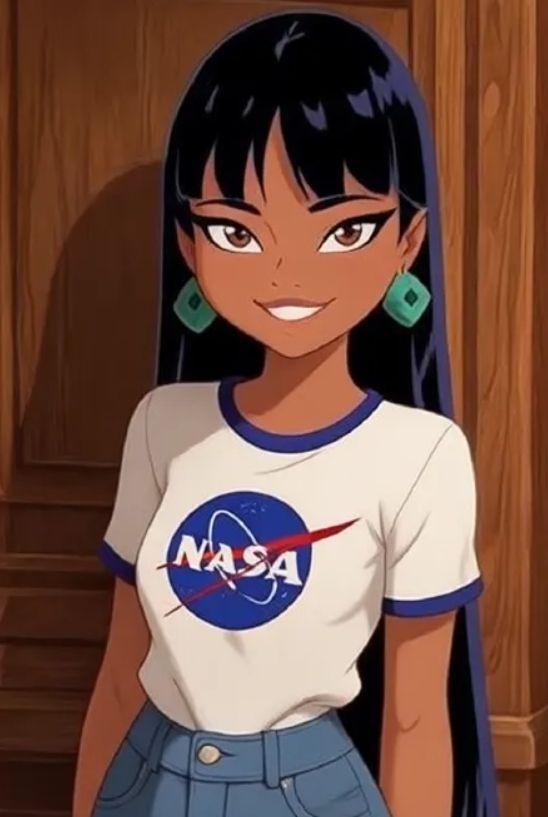 Mädchen im Cartoon-Stil