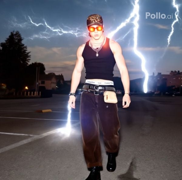 Efek Petir Dinamis dari Pollo AI