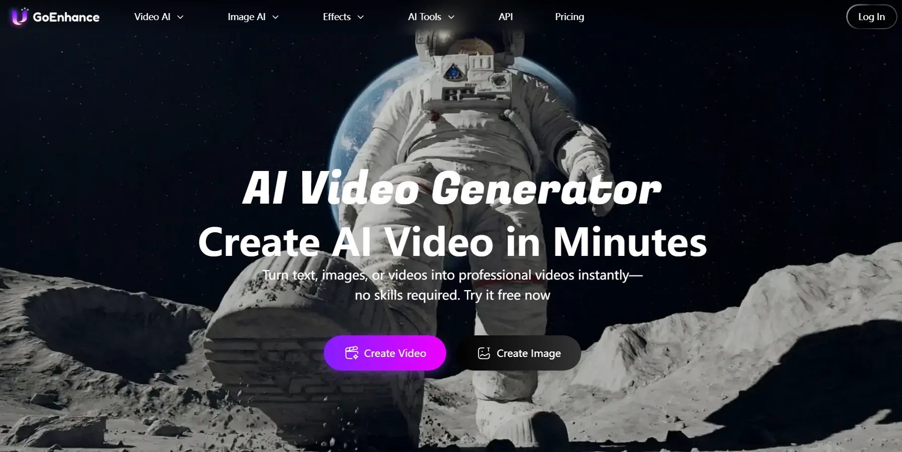 Интерфейс Goenhance AI