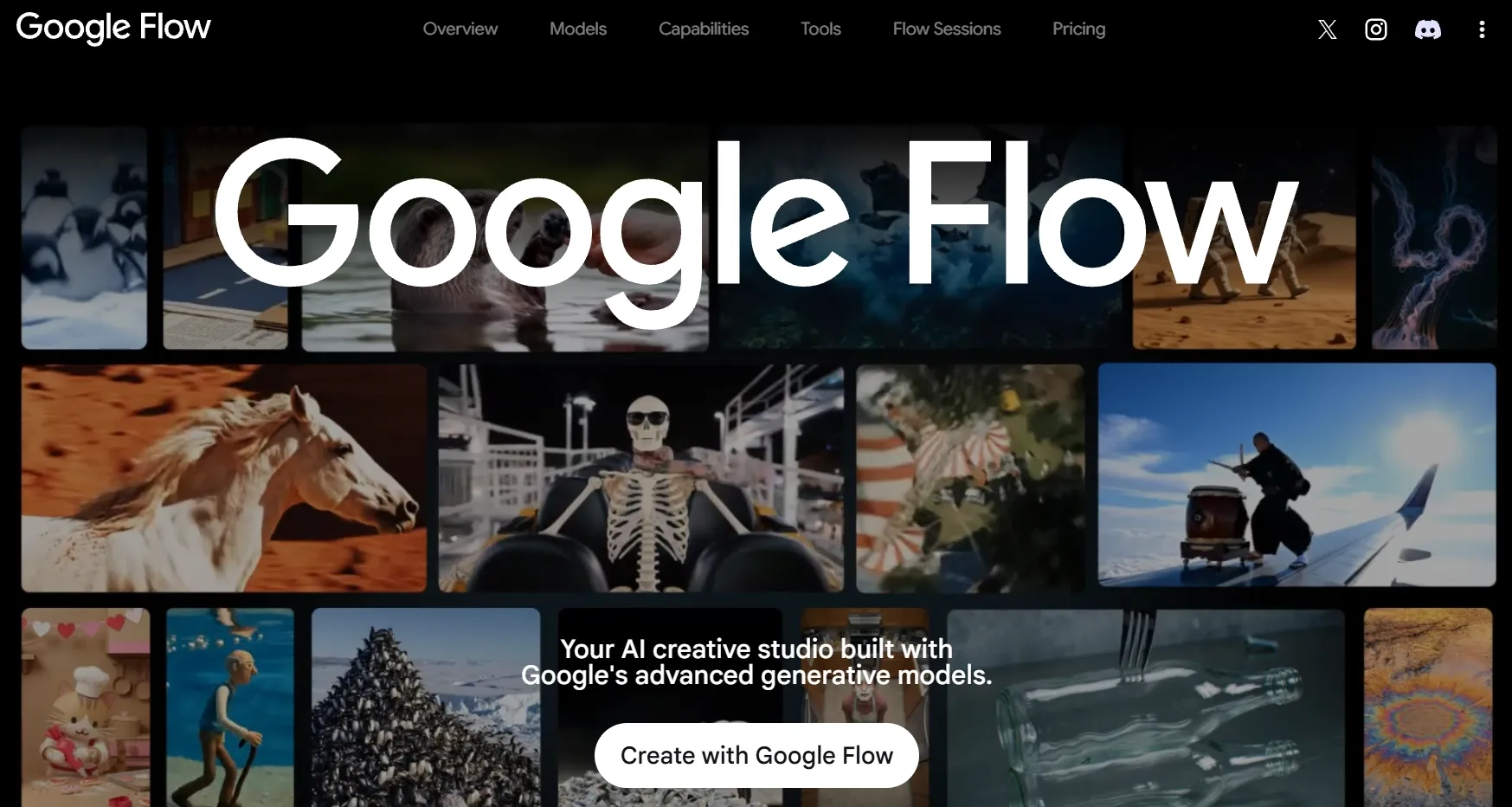 Google Flowは、生成モデルを備えたAIクリエイティブスタジオで、様々な画像を提供しています。