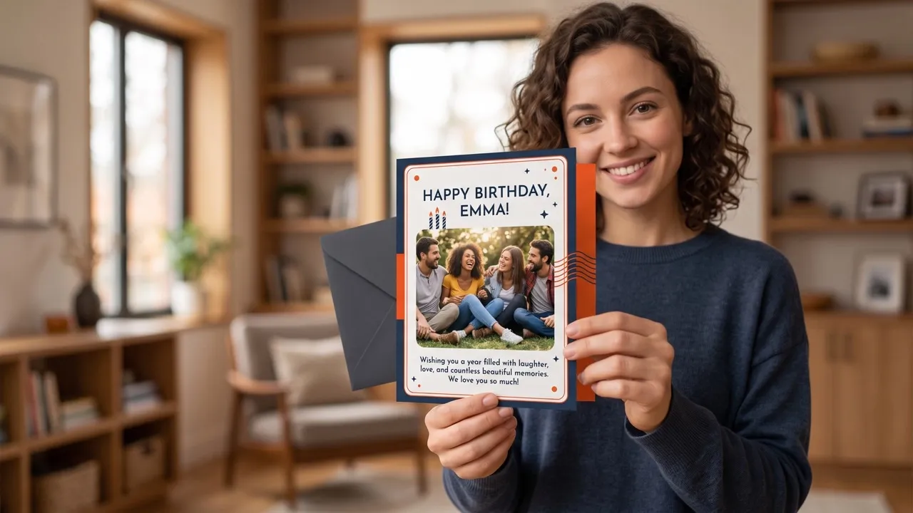 Combine Words and Photos in Meaningful Birthday Cards