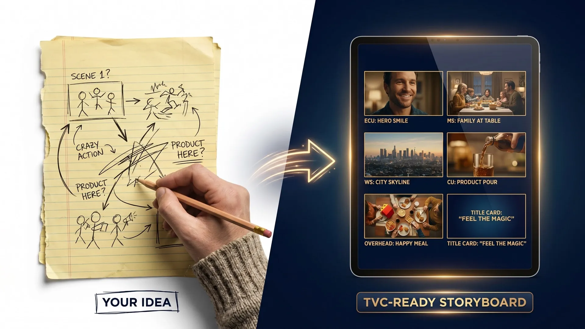 Storyboarding og instruktion i TVC-kvalitet