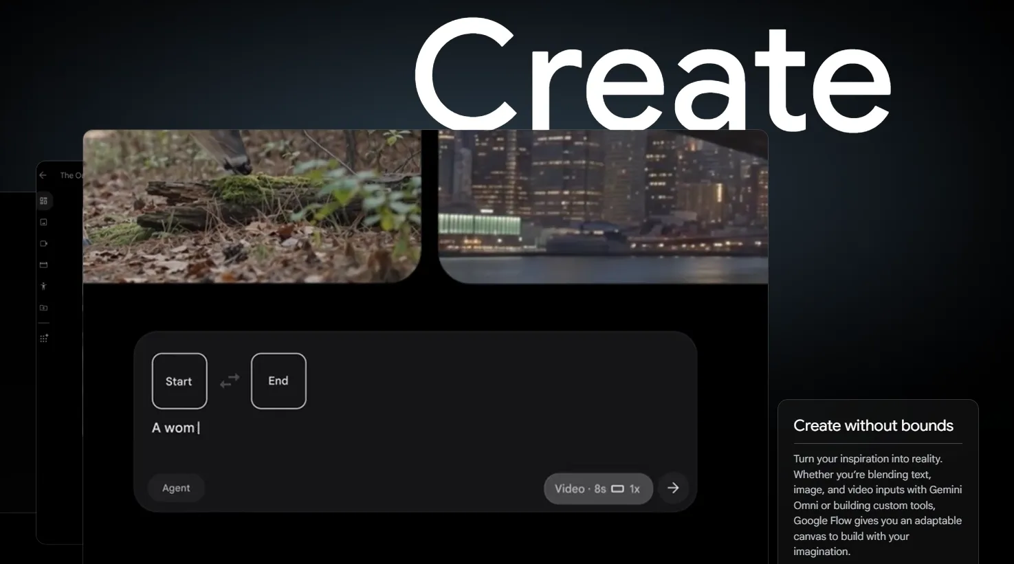 The page of video creation function of Flow AI.