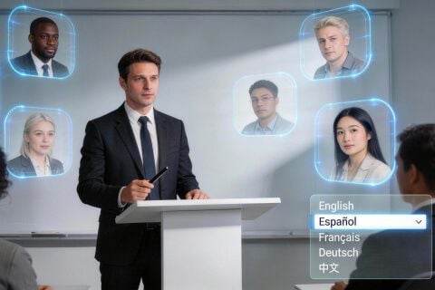Global Training with Multilingual Audio