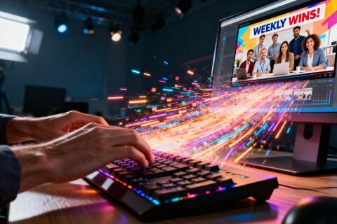 Crea aggiornamenti aziendali in un istante