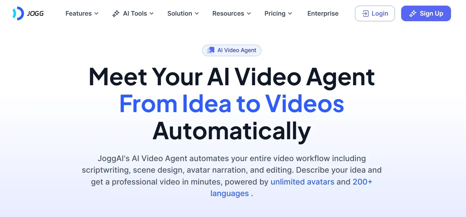 Interfaccia di intelligenza artificiale Jogg
