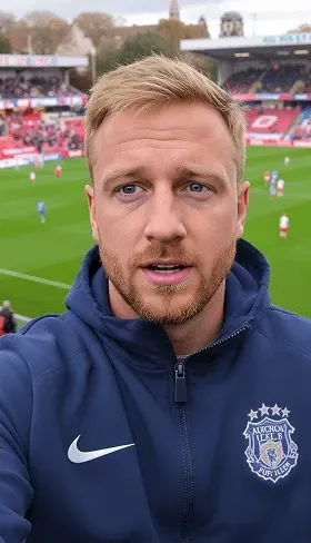 A man in the soccer field