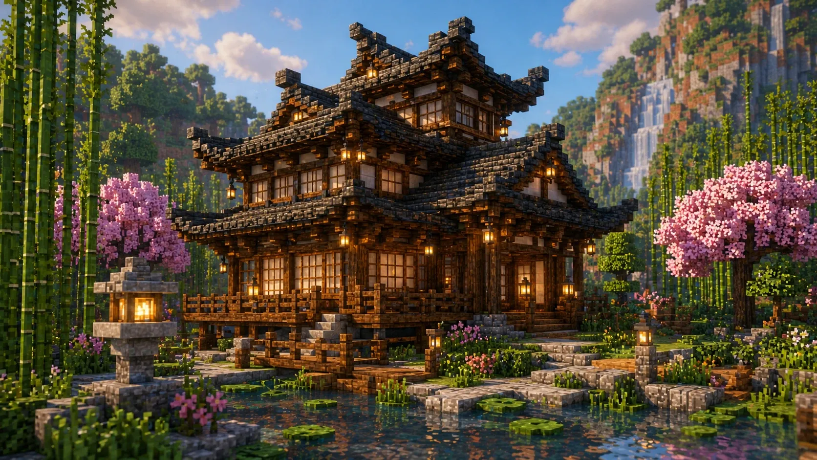 Casa japonesa de Minecraft