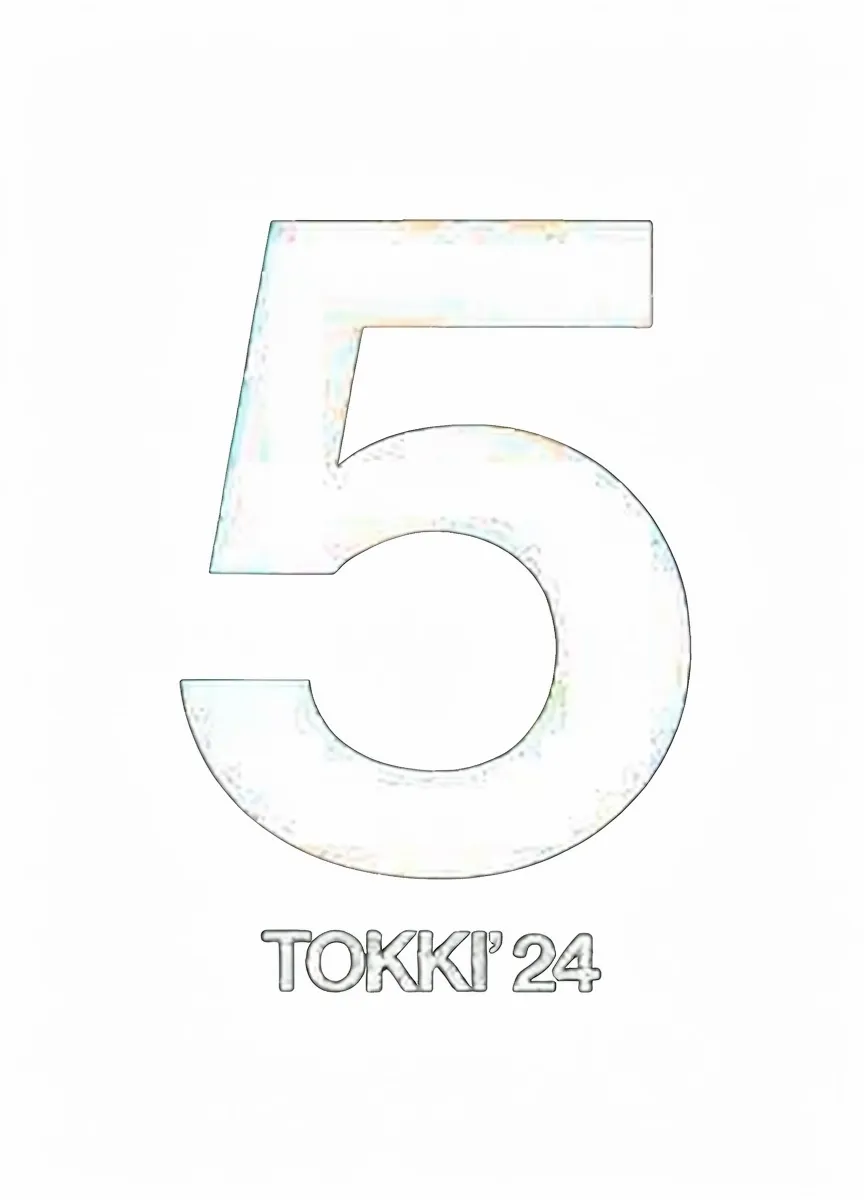 数字5和文字TOKKI' 24的设计图案