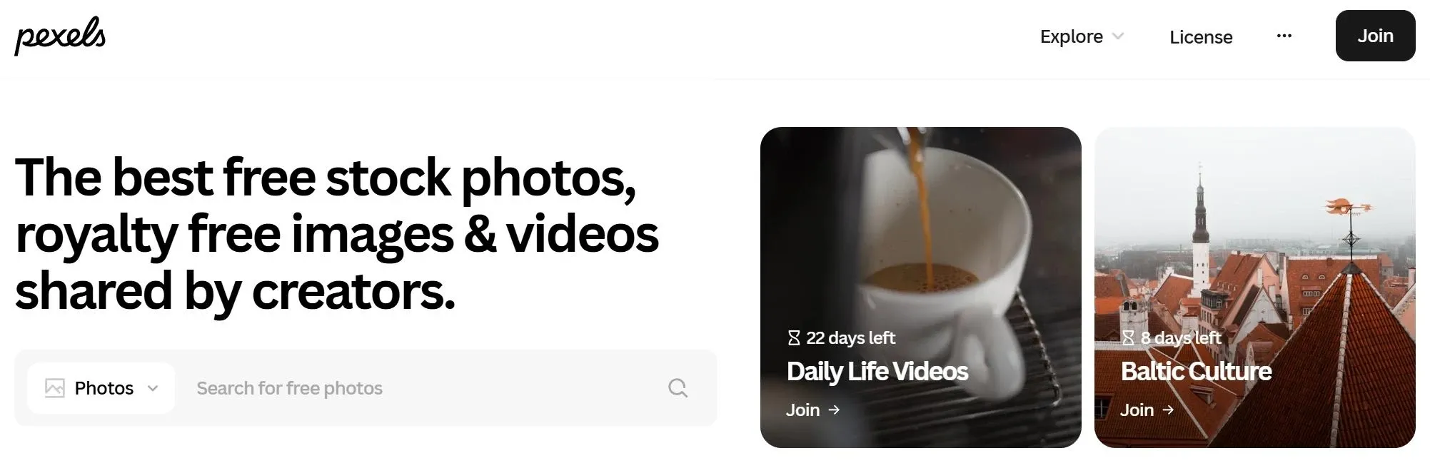 Captura de pantalla de Pexels
