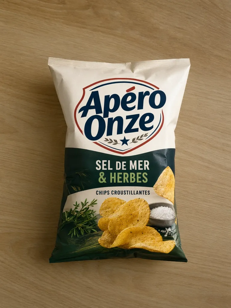 Photo de chips d’une marque virtuel