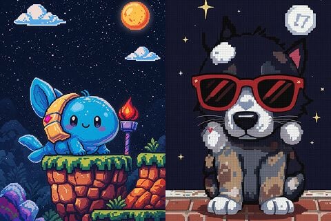 Classic Pixel Charm