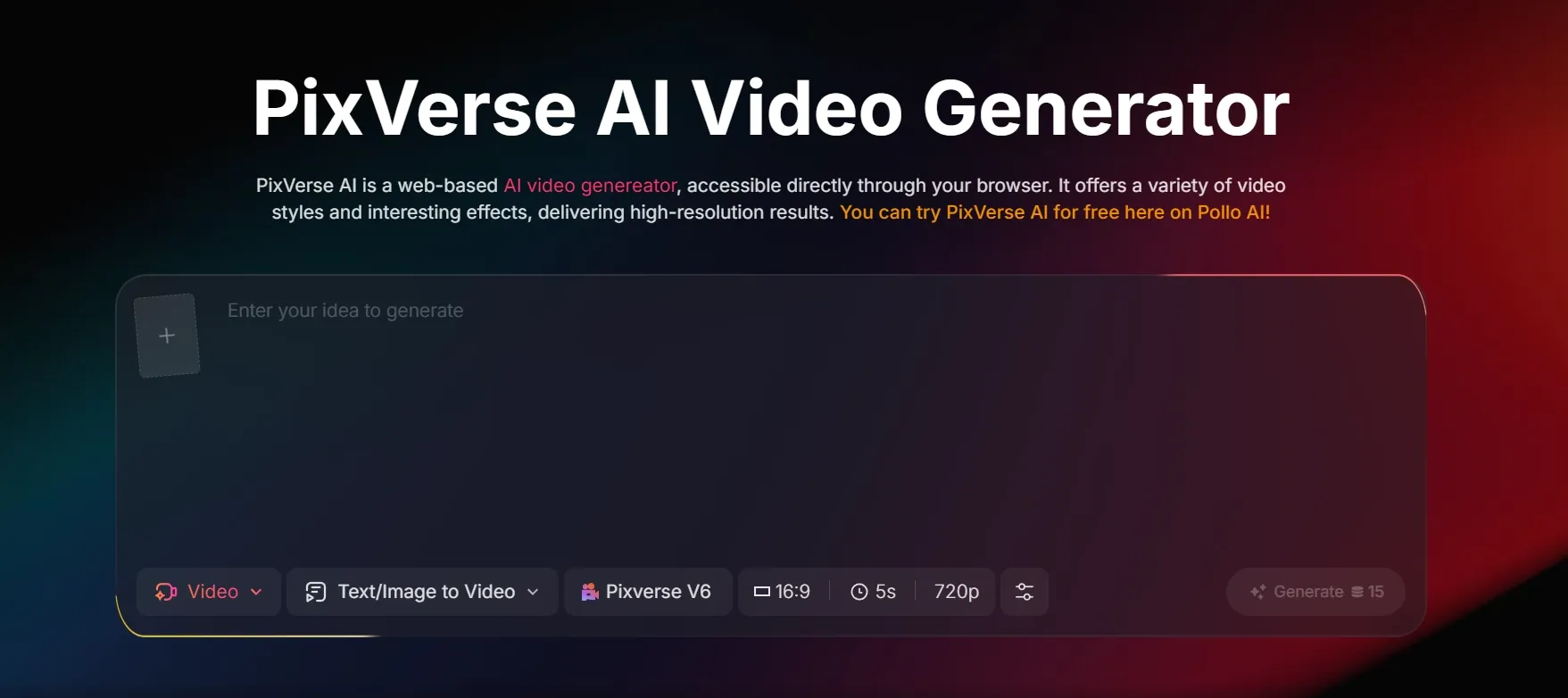 PixVerse AI Video Generator is best for rapid social content
