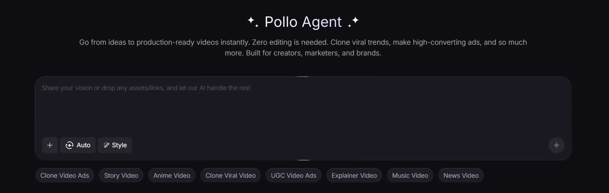 Pollo Agent 的介面
