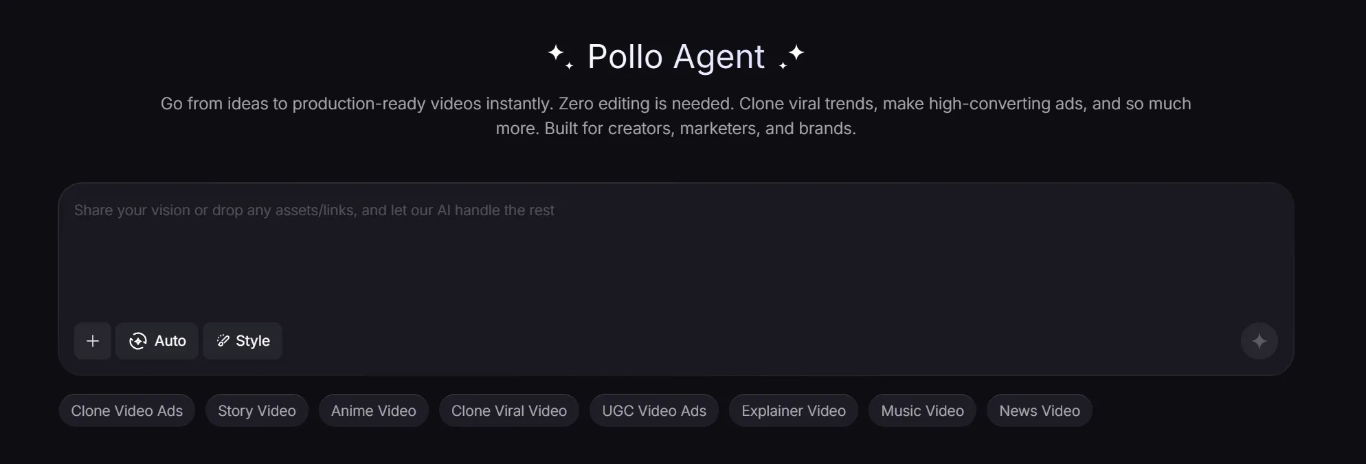 Pollo Agent 的介面