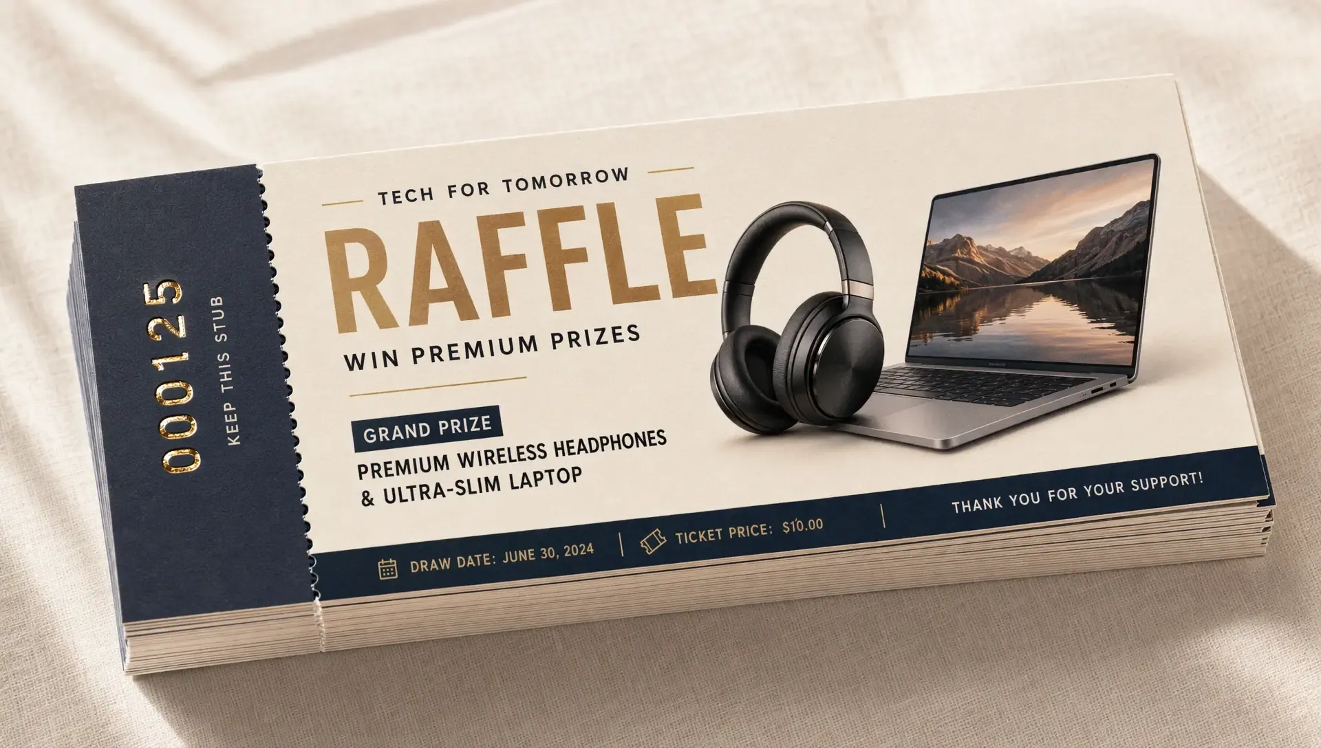 Highlight Big Prizes with Visual Ticket Art