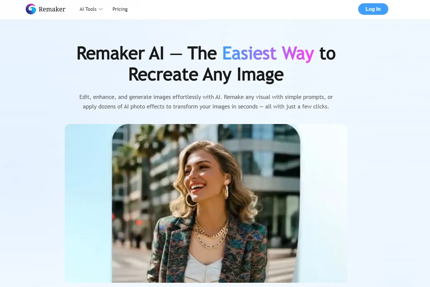Главная страница Remaker AI